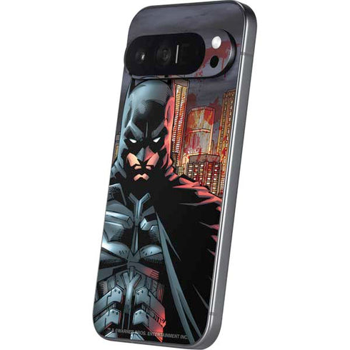 DC Comics Batman The Dark Knight Comic Art in Gotham City Pixel 9 Pro XL Skin